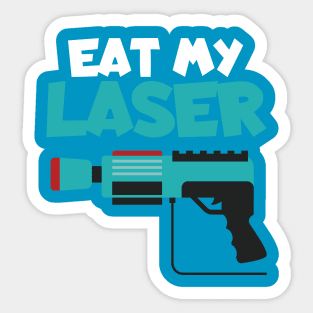 Lasertag eat my laser Sticker